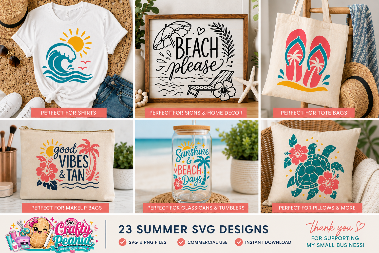Summer SVG Bundle | 23 Layered Cricut SVG Designs