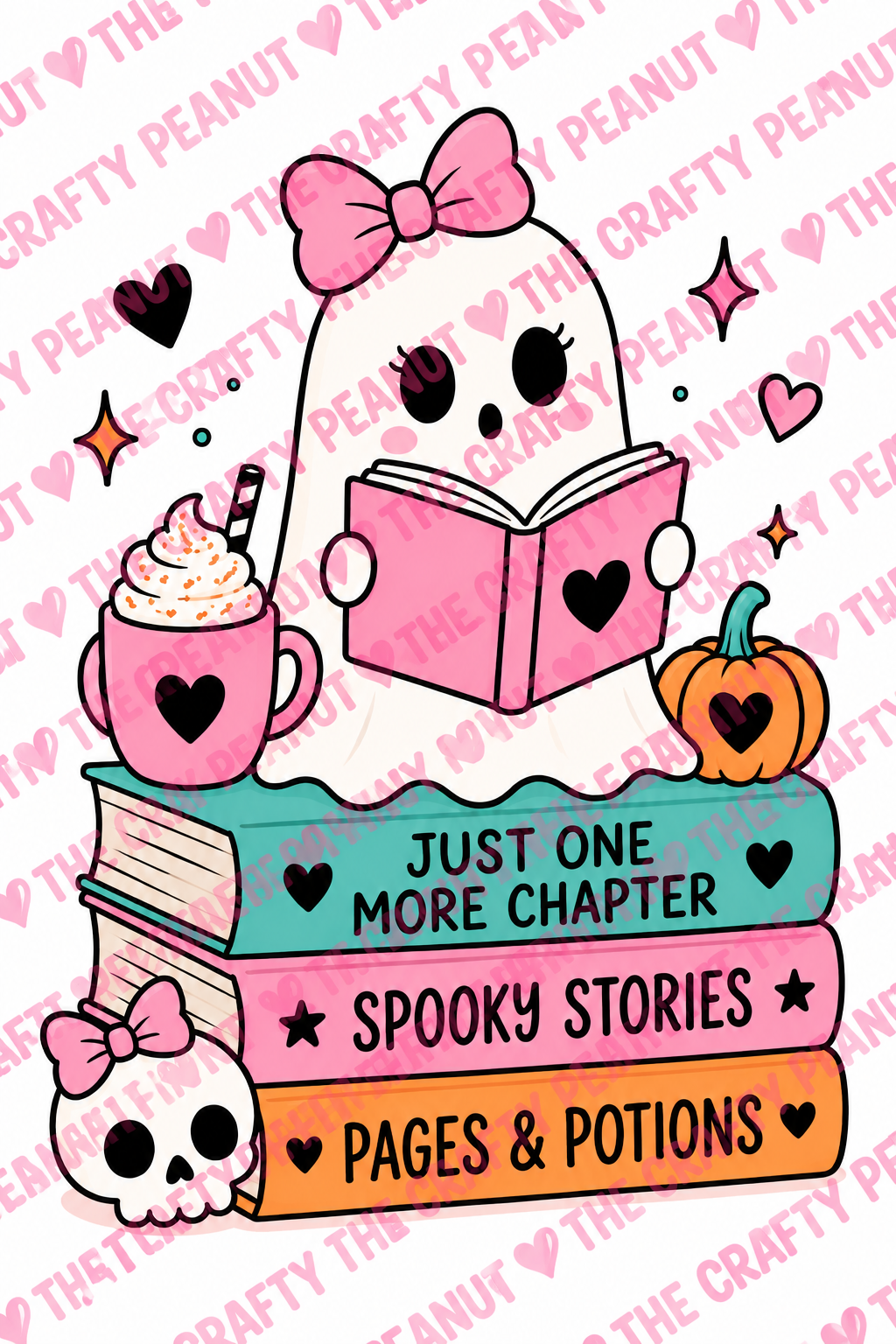 Halloween PNG Bundle | 8 Cute Halloween Designs for Magnetic Bookmarks, Stickers & Crafts | Commercial Use
