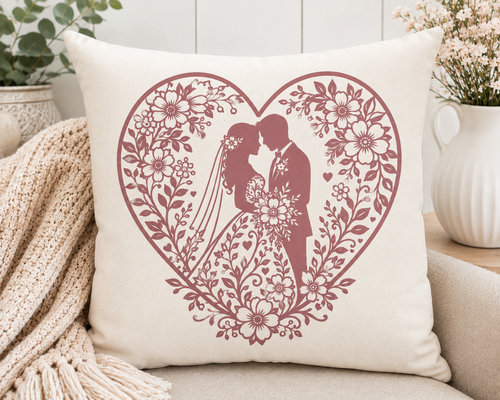 Intricate Wedding Heart SVG | Love & Marriage Cricut Cut File